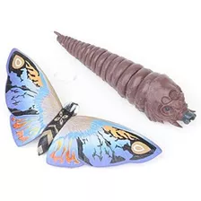 Godzilla Mothra 13cm + Mothra Larva! Rey De Monstruos Loose