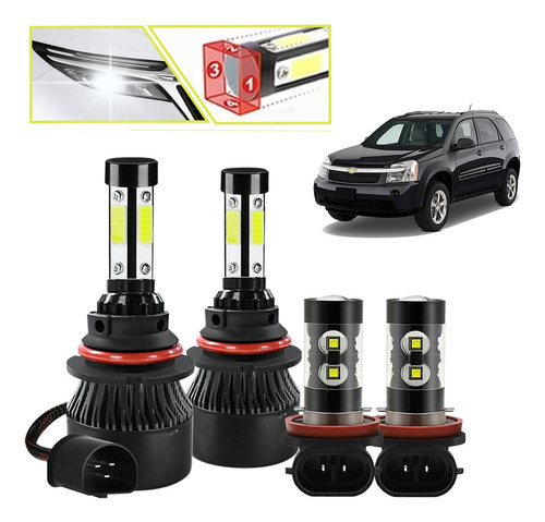 9007 Kit De Faros Led 120w 12000lm 6500k Blanco Hi/lo Chevrolet Cobalt