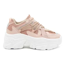 Tenis Sneakers Para Mujer Moda Plataforma Suela Chunky 23-26