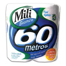 Papel Higiênico Bianco Rolo Com 60 Metros 8557 Mili 4 Rolos