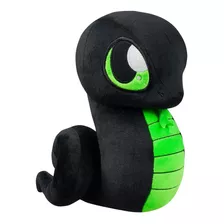 Peluche Razer Sneki Serpiente Color Negro Y Verde