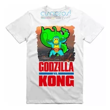 Playera Godzilla Vs Kong Reptar Vs Kemonito Todas Las Tallas