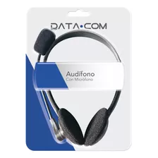 Audifono Con Microfono Jack 3.5 Negro Data