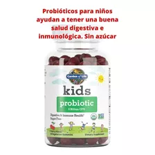 Probioticos Garden Of Life Niños Salud Digestiva Sin Azucar Sabor Cereza