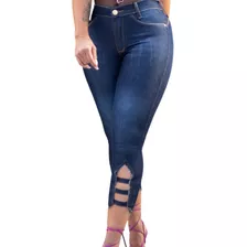 Calça Jeans Cropped Corsario Jeans Feminina Elastano