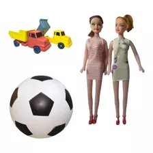 Kit30 Brinquedos Caminhão Boneca Bola Atacado Revend Crianç