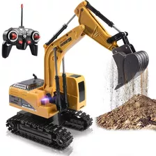 Máquina Excavadora Control Remoto 1:24 Rc Pala Metal