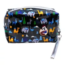 Necessaire Mickey Lhamas 8x11x18 Disney Cor Preto