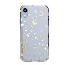 Funda Xr Transparente Con Diseño Estrellas Y Luna