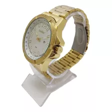 Relógio Masculino Condor Dourado Grande Copc32bt/4k