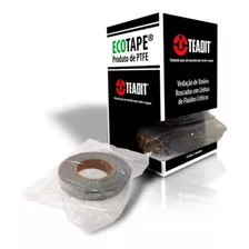 Fita Ecotape Ptfe Expandido Grafite 16mm X 25 Mm Caixa Com 5