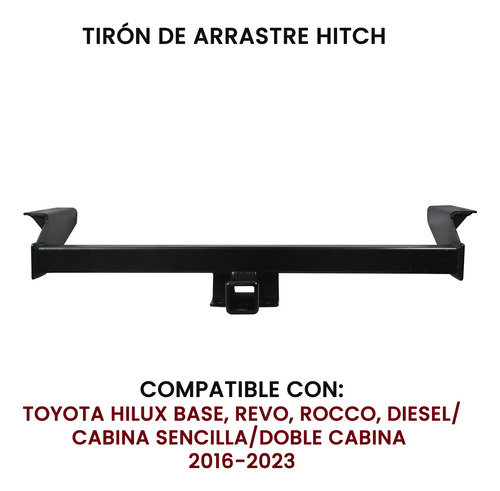 Tiron De Arrastre Jalon Remolque Hitch Toyota Hilux 2016 2017 2018 2019 Foto 5