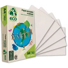 Papel Sulfite Reciclado A4 Eco Millennium Pacote 500 Folhas