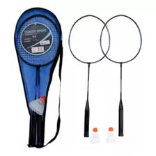 Kit 2 Raquetes Badminton 2 Petecas Alta Qualidade C/nfe 