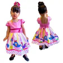 Vestido Galinha Pintadinha Aniversario De Bebe Infantil