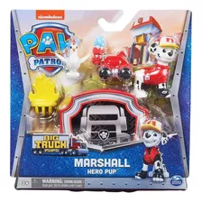 Boneco Patrulha Canina Veículo Big Truck Hero Pups Marshall