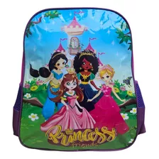 Mochila Escolar Infantil De Costas Pincesas Meninas