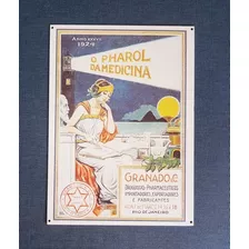 Propaganda Placa Farmácia; Granado; Vintage; Medicina