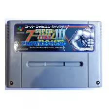 Jogo Super Fire Prowrestling Iii Snes Nintendo Famicom Japon