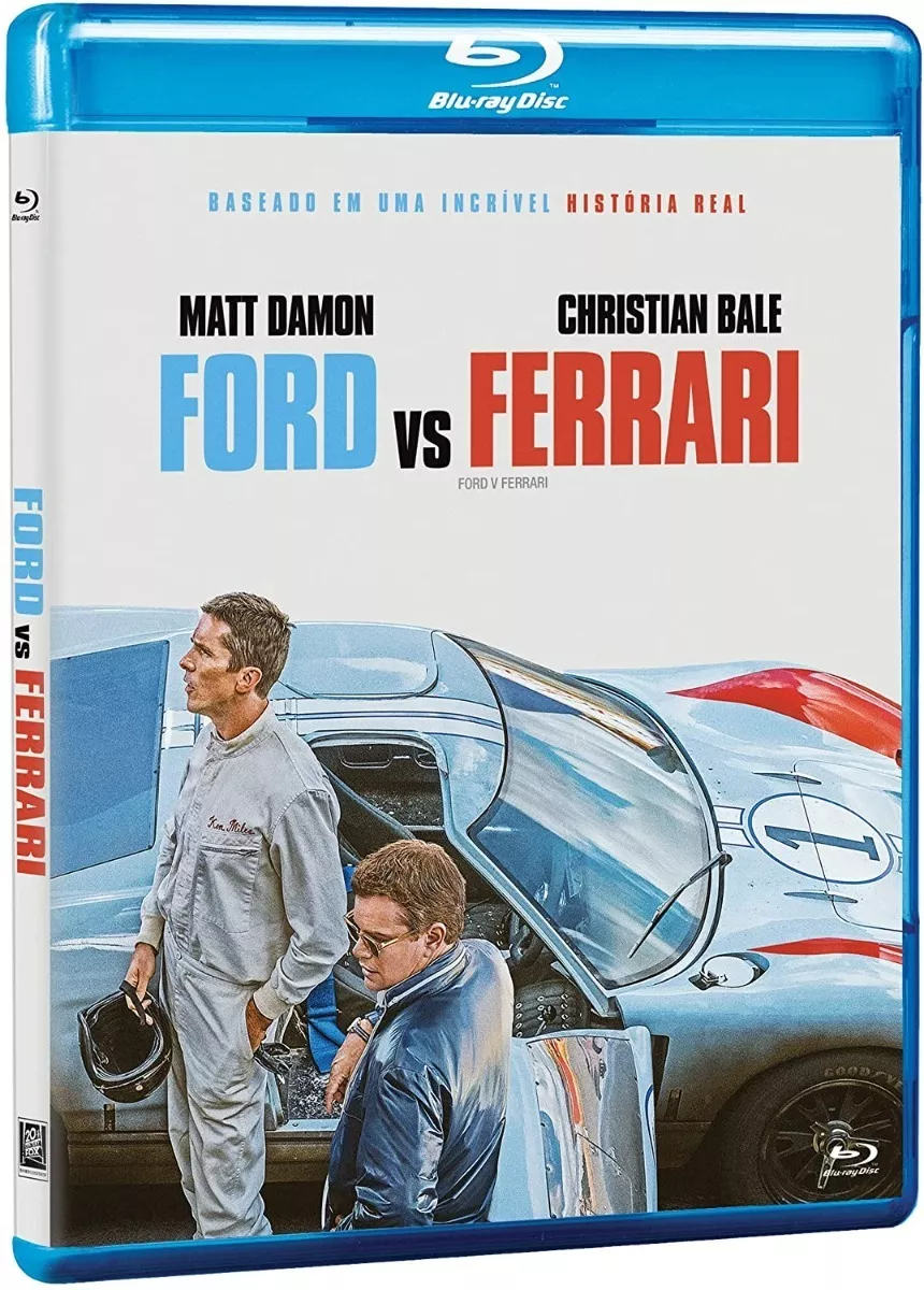 Blu-ray Ford Vs Ferrari - Christian Bale - Dub Leg Lacrado