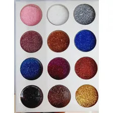 Glitter Para Decoración De Uñas X 12 Colores