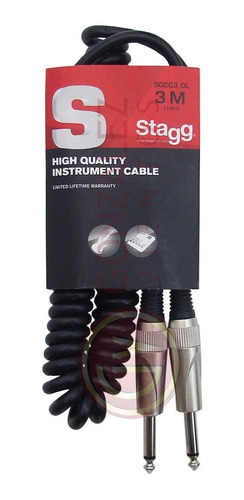 Cable Stagg Sgcc3 Dl Plug - Plug Espiralado 3 Metros