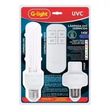 Kit Lâmpada Germicida Uvc Vírus Bactéria Controle Luz 