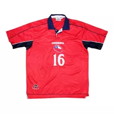Camiseta Chile 2000-02, Talla L, #16, Utilería