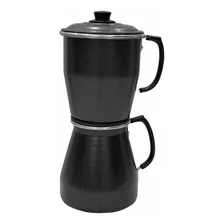 Cafeteira Craqueada Aluminio Cafeteira Econômica Preta 1,5l