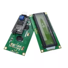 Display Lcd 1602 16x2 Fundo Verde Com Módulo I2c Soldado