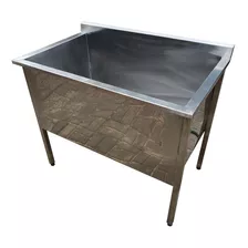 Tanque Inox Industrial 60cm X 60cm X 90cm 