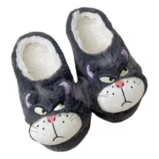 Pantuflas Calentitas De Mujer De Felpa Para Gatos [u]