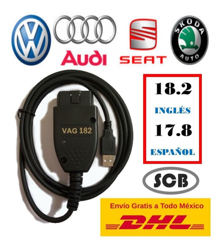 Cable Vag Com 18.2 Audi Vw Seat Escaner 17.8 Espaol Oferta Foto 3