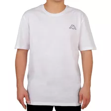 Remera Kappa Lifestyle Hombre Logo Fair Blanco Cli