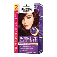 Palette Tinte Para Cabello Color Creme 4 90 Violeta Rojizo,