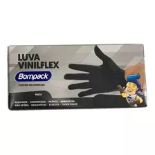 Luva Vinilflex Bompack Preta