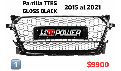 Parrilla Ttrs Para Tt Y Tts Mk3 2015 Al 2021 Oem Con Emblema Foto 3