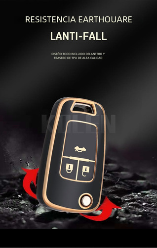 Funda Llave Chevrolet Control Navaja Tpu Carcasa Proteccion Foto 8