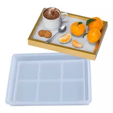 Molde De Silicone Formato Bandeja Retangular Grande Modelo 4