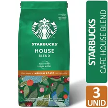 Cafe Molido Starbucks Caffe House Blend Medium X3 Unidades