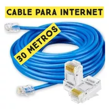 Cable Utp Internet 30 Metros Con Conectores Cat5e Redes