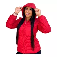 Jaqueta Femina Parka Tendencia Nylon Casaco Quentinha Frio