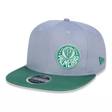 Boné New Era Aba Reta 950 Palmeiras Of Flawless Cinza