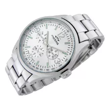 Reloj Pulsera Montreal Hombre Ml1209 Caja Y Malla De Metal