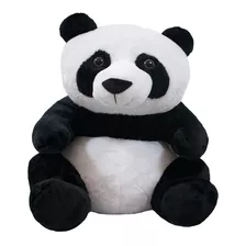 Pelúcia Urso Panda Sentado 45 Cm Lindo E Realista Fofy Toys