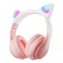 Audifonos Gamer Gatito Kawaii Con Luces Led Bluetooth