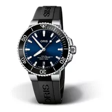 Reloj Oris Aquis Date Azul Original Automático Para Hombre