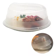 Tapa Microondas Plastico Transparente Con Respiradero 27cm