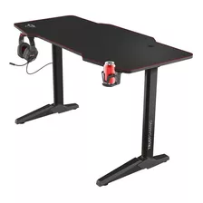 Escritorio Gamer Trust Gxt 1175 Imperius Acero De 140cm X 66cm Negro