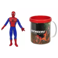 Caneca Decorativa Copo Spider Man Boneco Héroi Homem Aranha